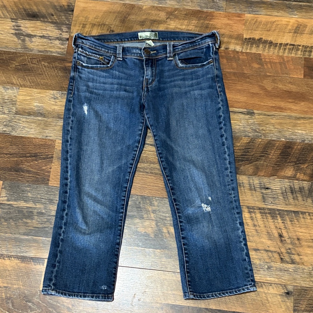 Hollister Dark Blue Cropped Jeans‎ VINTAGE